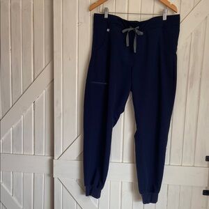 Figs Navy Blue Track Pants